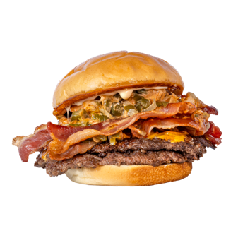 Double Jalapeño-Bacon Cheeseburger