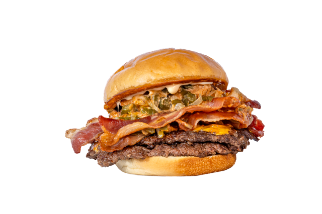 Meal B8: Double Jalapeño-Bacon Cheeseburger.