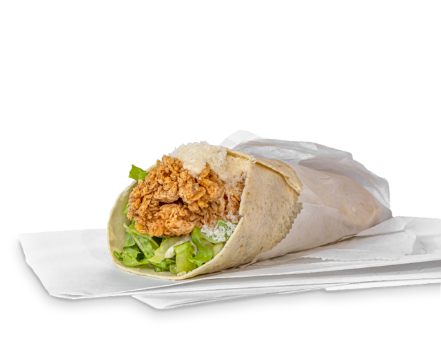 Meal W2: Chicken Caesar Wrap.