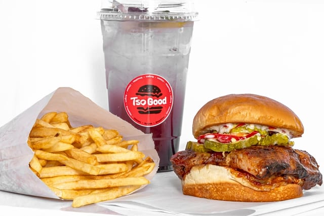 Meal S1: Baby Back Rib Sandwich.