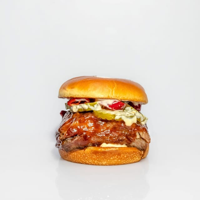Baby Back Rib Sandwich.