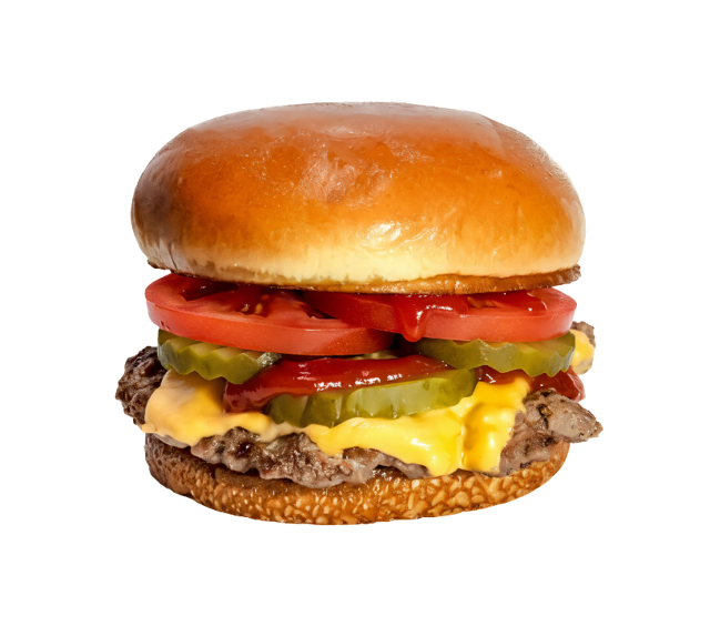 Single Super Classic Cheeseburger.
