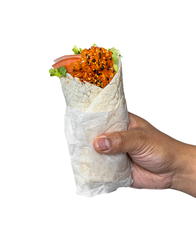 Meal W1: Tso Good Chicken Wrap.