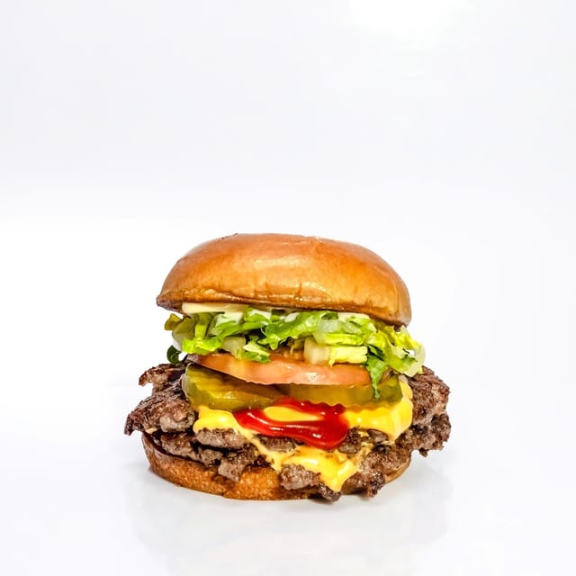 Double Da-Deluxe Cheeseburger.