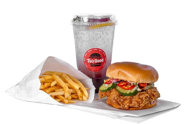 Meal C2: Hot Hot Honey Chicken Sandwich.